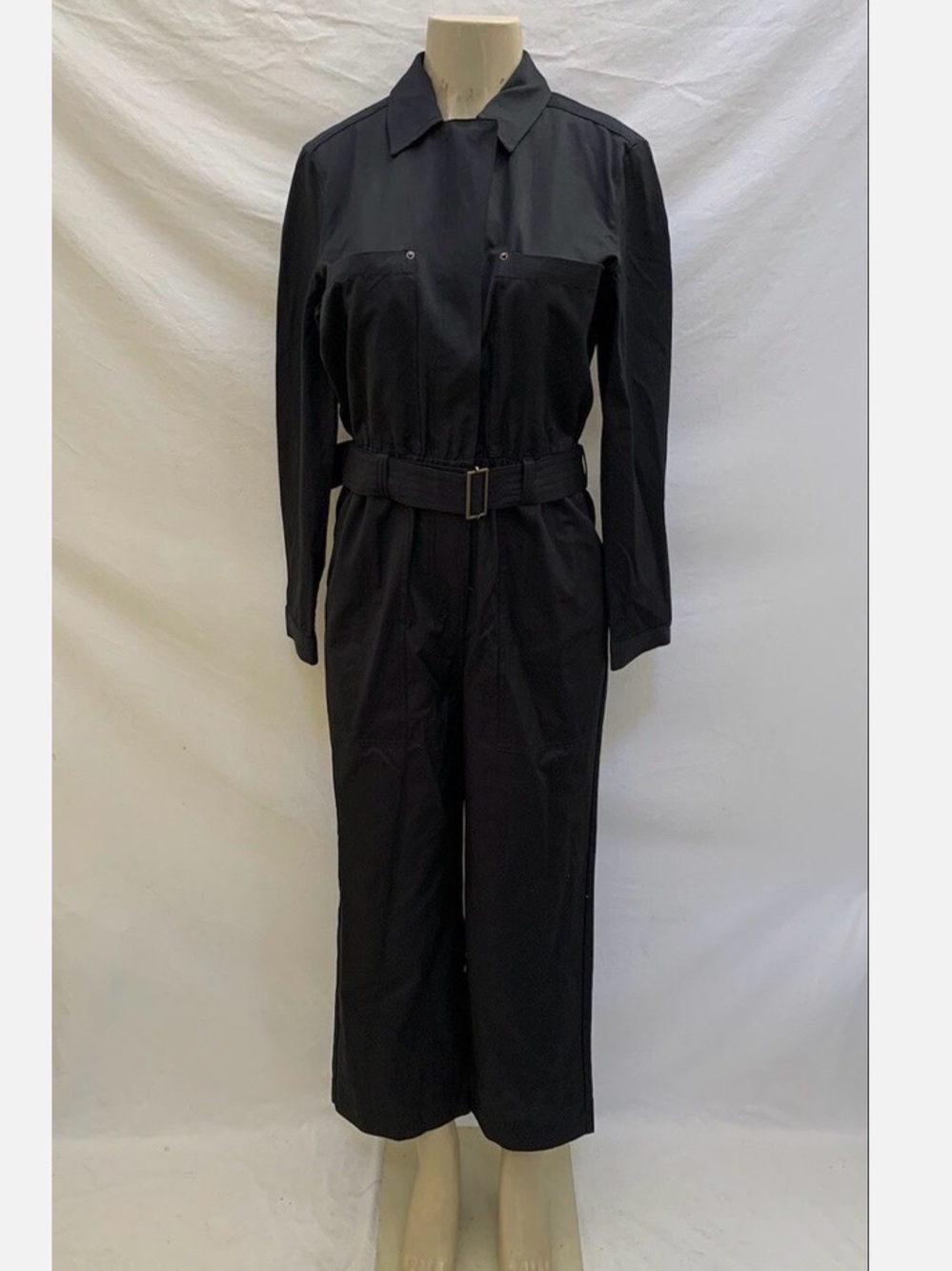 ZARA Black Jumpsuit with belt Hardware